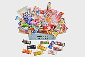 50 Japanese Snacks and Sweets Box 40 Japanese Candy and 10 Japanese KitKat assortment