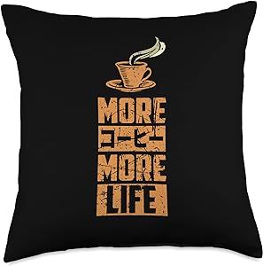 Visit More Japanese Food More Life Store Life Japanese Kanji Japan Coffee Fan Throw Pillow, 18x18, Multicolor